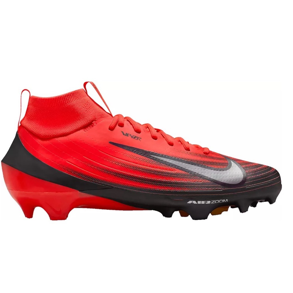 Nike Zoom Air Vapor  Red and Black football cleats